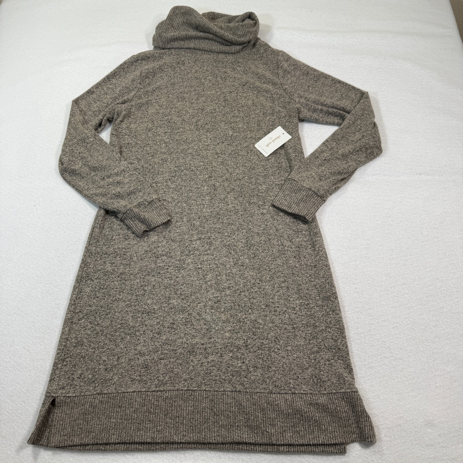 Lucky Brand Cloud Soft Long Sweater Women Medium Turtle Neck New 89